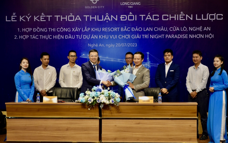Ký kết thỏa thuận đối tác chiến lược giữa Long Giang E&C và Golden City